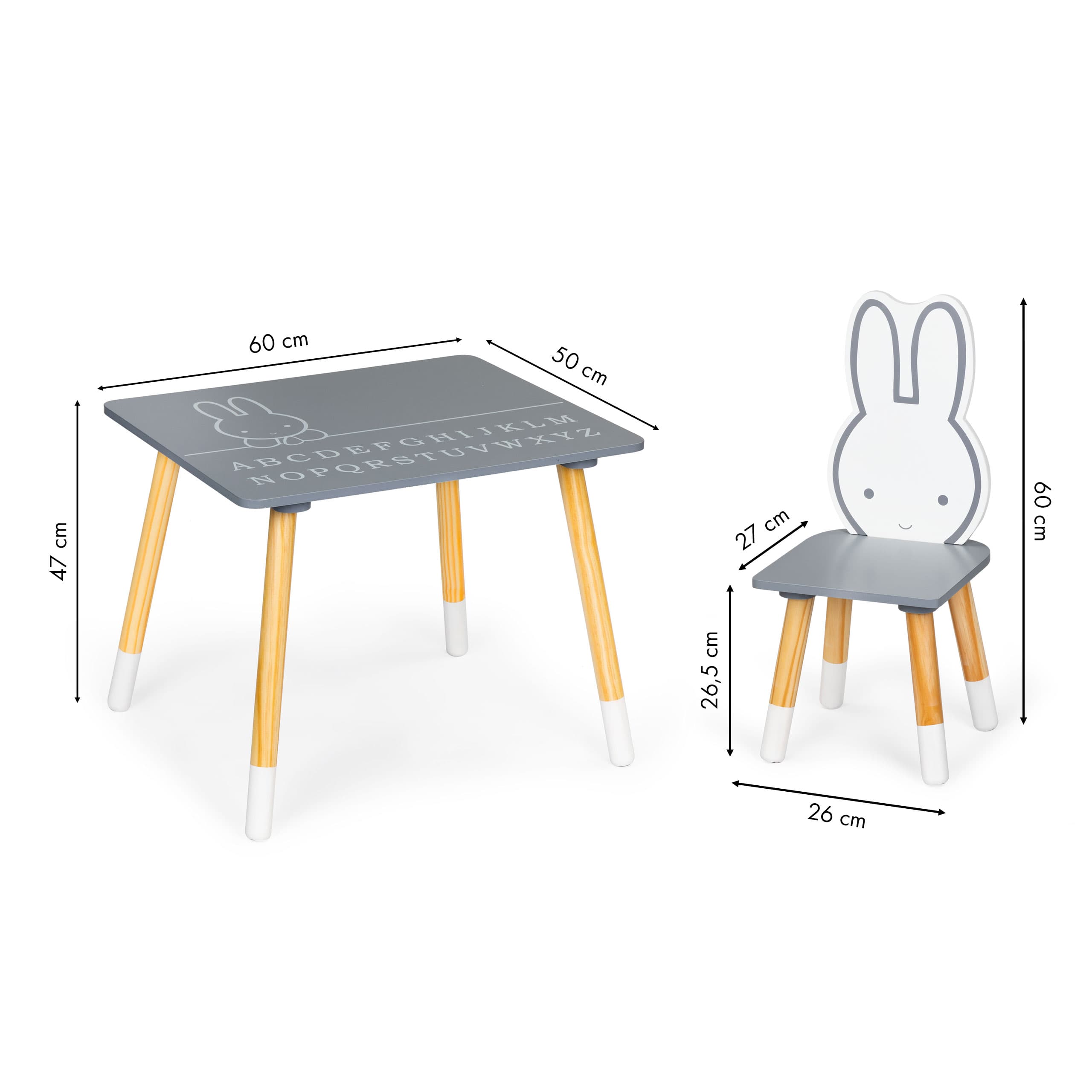 Stół stolik + 2 krzesła meble dla dzieci zestaw ECOTOYS
